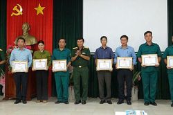 Hội đồng Nghĩa vụ quân sự huyện Châu Phú sơ kết công tác tuyển chọn và gọi công dân nhập ngũ