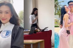 Đoàn Văn Hậu xuất hiện trong ngày Doãn Hải My bảo vệ khóa luận tốt nghiệp đại học Luật