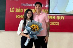 Văn Hậu tiết lộ Doãn Hải My được 10 điểm tuyệt đối ngày bảo vệ khóa luận tốt nghiệp trường luật