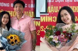 Đạt 10 điểm khóa luận tốt nghiệp trường luật, Doãn Hải My nói một câu 'nịnh' Văn Hậu cực khéo