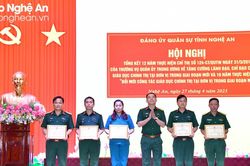 Đảng ủy Quân sự tỉnh tổng kết 12 năm thực hiện Nghị quyết 124 của Thường vụ Quân ủy Trung ương