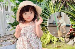 Con gái Đông Nhi hóa thân 'nhân viên nhí' phụ giúp mẹ, dân mạng: 'Chăm thế này xứng đáng tăng lương'