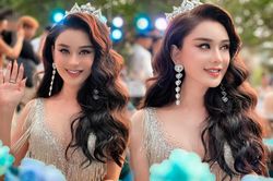 Trước tranh cãi đội vương miện dự sự kiện dù không là Hoa hậu, Lâm Khánh Chi nói gì?