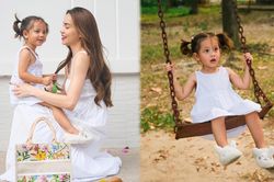 Hồ Ngọc Hà - Lisa diện đồ 'ton sur ton' hóa nàng thơ, nhan sắc hai mẹ con khiến netizen 'điêu đứng'