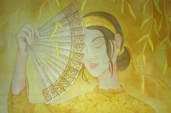 'Mây ngỏ' - nét cách tân mềm mại trong tranh lụa hiện đại
