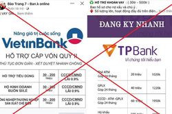 Bộ Công an cảnh báo thủ đoạn mạo danh ngân hàng để lừa đảo với chiêu 'lãi suất thấp'