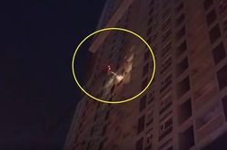 Dùng xe thang giải cứu 19 người, hướng dẫn 150 người thoát khỏi đám cháy ở tầng 10