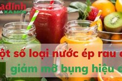 Một số loại nước ép rau củ giúp giảm mỡ bụng hiệu quả