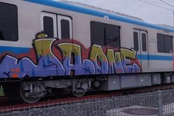 Thêm một đoàn tàu metro số 1 Bến Thành - Suối Tiên bị vẽ bậy