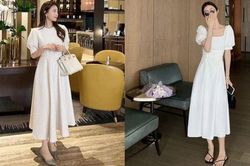 4 kiểu váy trắng vừa xinh vừa tôn dáng cho nàng diện Hè
