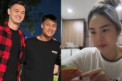 Vợ siêu mẫu của Mạc Hồng Quân tự tay chuẩn bị đồ ăn cho chồng mời thủ môn Việt kiều đến chơi