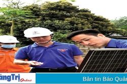 Phóng sự ảnh: Đoàn thanh niên PC Quảng Trị với công trình 'Thắp sáng đường quê'