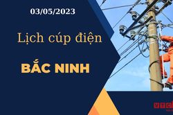 Lịch cúp điện hôm nay tại Bắc Ninh ngày 03/05/2023