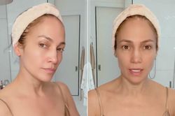 Mặt mộc của Jennifer Lopez ở tuổi 54