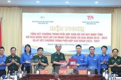 Tỉnh Đoàn, Bộ đội Biên phòng tỉnh Nghệ An ký kết chương trình phối hợp giai đoạn 2023 - 2027