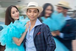 Khiêu vũ cùng chồng, Khánh Thi dù đang mang thai nhưng vẫn đi giày cao gót nhảy múa