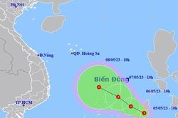 Xuất hiện áp thấp nhiệt đới gần Biển Đông