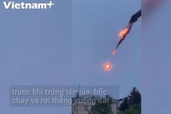 Phòng không Ukraine bắn cháy UAV 'quân mình' trên bầu trời Kiev