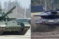 Khi xe tăng Đức Leopard 2 gặp xe tăng Nga T-90M ở Ukraine