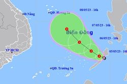 Áp thấp nhiệt đới giật cấp 8 đi vào Biển Đông