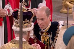 Hoàng tử William tuyên thệ trung thành và hôn Vua Charles III