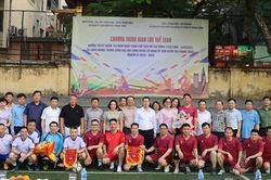 Giao lưu thể thao chào mừng thành công Đại hội Công đoàn Ủy ban Kiểm tra Trung ương