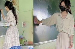Danh tính cô giáo Tiểu học ngày đi dạy, rảnh làm mẫu ảnh