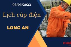 Lịch cúp điện hôm nay ngày 08/05/2023 tại Long An