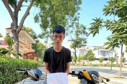 Bắt đối tượng trộm cắp xe máy trong đêm