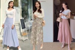 4 mẫu chân váy dài chân ái cho nàng diện hè