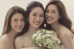 Đỗ Thị Hà, Ngọc Thảo xuất hiện trong bộ ảnh cưới của Á hậu Phương Anh