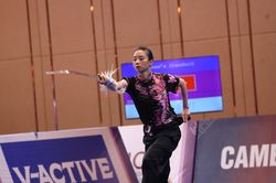 SEA Games 32: Dương Thúy Vi mang về HCV đầu tiên cho Wushu