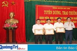 Gio Linh: Tuyên dương giáo viên, học sinh đạt thành tích xuất sắc các hội thi, kỳ thi