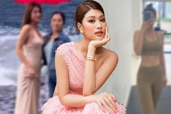 Hoa hậu Thiên Ân gây tranh cãi vì hình thể 'trồi sụt' thất thường, khác xa so với ảnh tự đăng