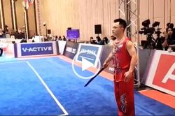 Vận động viên Lạng Sơn Nông Văn Hữu đoạt huy chương vàng tại SEA Games 32