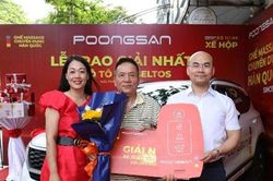 Poongsan trao thưởng xe Kia Seltos cho khách hàng trúng giải