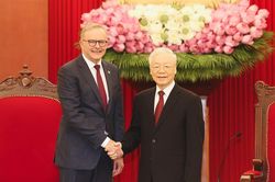 Tổng Bí thư Nguyễn Phú Trọng tiếp Thủ tướng Australia Anthony Albanese