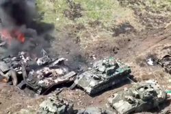 Nga công bố hình ảnh tiêu diệt loạt xe tăng Leopard, xe chiến đấu Bradley của Ukraine