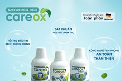 Giữ hơi thở thơm tho, tươi mát bằng nước súc miệng Careox
