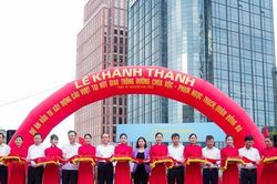 Chính thức thông xe cầu vượt chữ C đầu tiên ở Hà Nội trị giá 150 tỷ đồng
