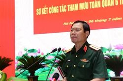 Thượng tướng Nguyễn Tân Cương chủ trì Hội nghị sơ kết công tác Tham mưu toàn quân 6 tháng đầu năm 2023
