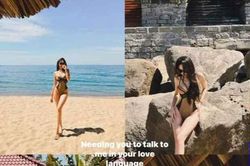 Bạn gái Đoàn Văn Hậu diện bikini hút mắt khoe dáng 'đồng hồ cát'