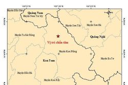 Kon Tum xảy ra 10 trận động đất trong một buổi sáng