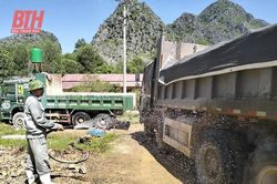 Khẩn trương khắc phục tồn tại trong khai thác, chế biến đá vật liệu xây dựng