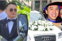 Shark Bình đưa xế sang đi hỏi cưới Phương Oanh, chủ tịch HN FC ngồi xe 83 tỷ rước Hoa hậu