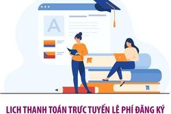 Lịch thanh toán trực tuyến lệ phí đăng ký xét tuyển Đại học năm 2023