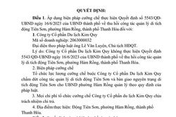 Thanh Hóa: Cưỡng chế thu hồi công tác quản lý di tích động Tiên Sơn