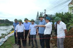 Thanh Hóa kiểm tra, chỉ đạo khắc phục sự cố đê tả sông Càn