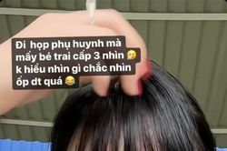 Vợ hai Minh Nhựa đi họp phụ huynh bị các cháu dòm ngó
