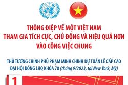 Thông điệp về một Việt Nam tham gia tích cực, chủ động và hiệu quả hơn vào công việc chung